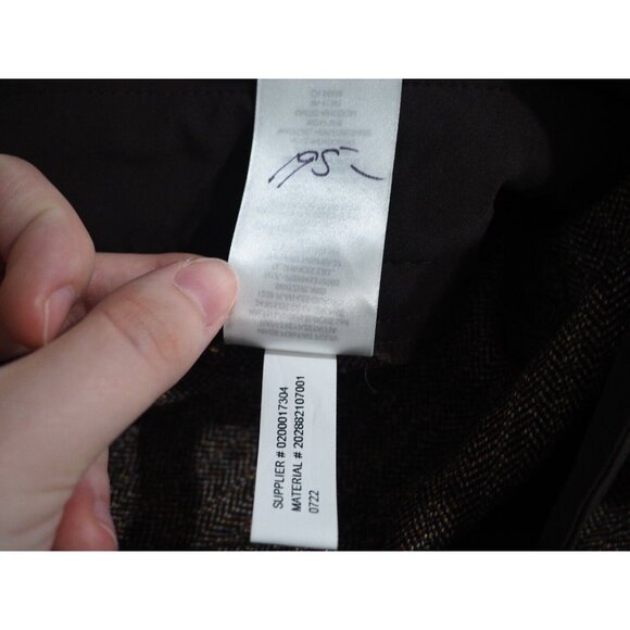 Ralph Lauren Brown Wool Tweed Dress Pants $195, US Plus Size 22W - Picture 10 of 15